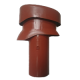 Komínek pro kanalizaci krátký s průměrem 11 cm (20cm) cihlově červený řady Coppo, Danubia, Synus, Rundo, Zenit MAX